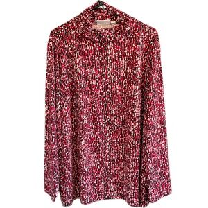 Like New Susan Graver Ruched Turtleneck Top Size 3X